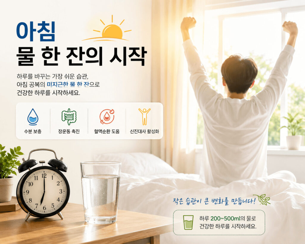 아침 물 한 잔의 시작