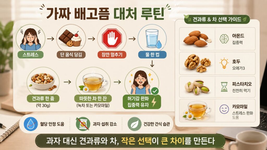 가짜 배고픔 대처 루틴