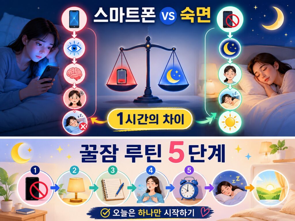 꿀잠 루틴 5단계