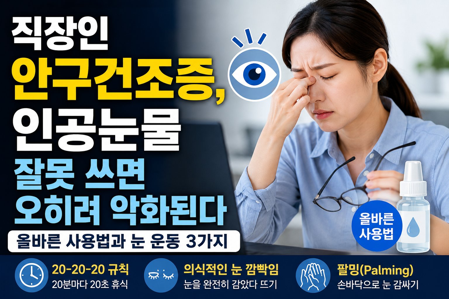 직장인 안구건조증 인공눈물