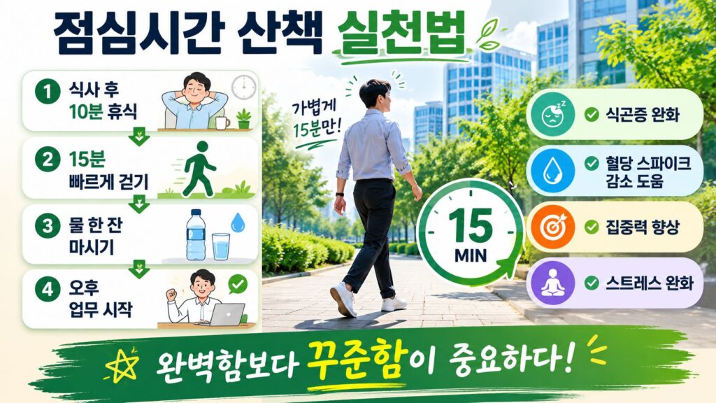 점심시간 산책 실천법