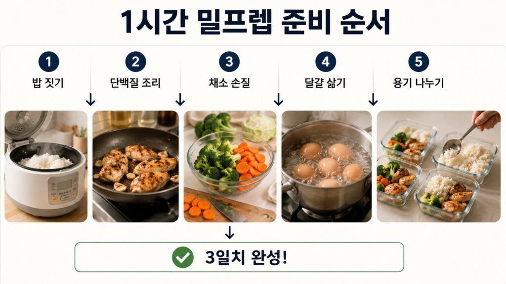 1시간 밀프렙 준비 순서