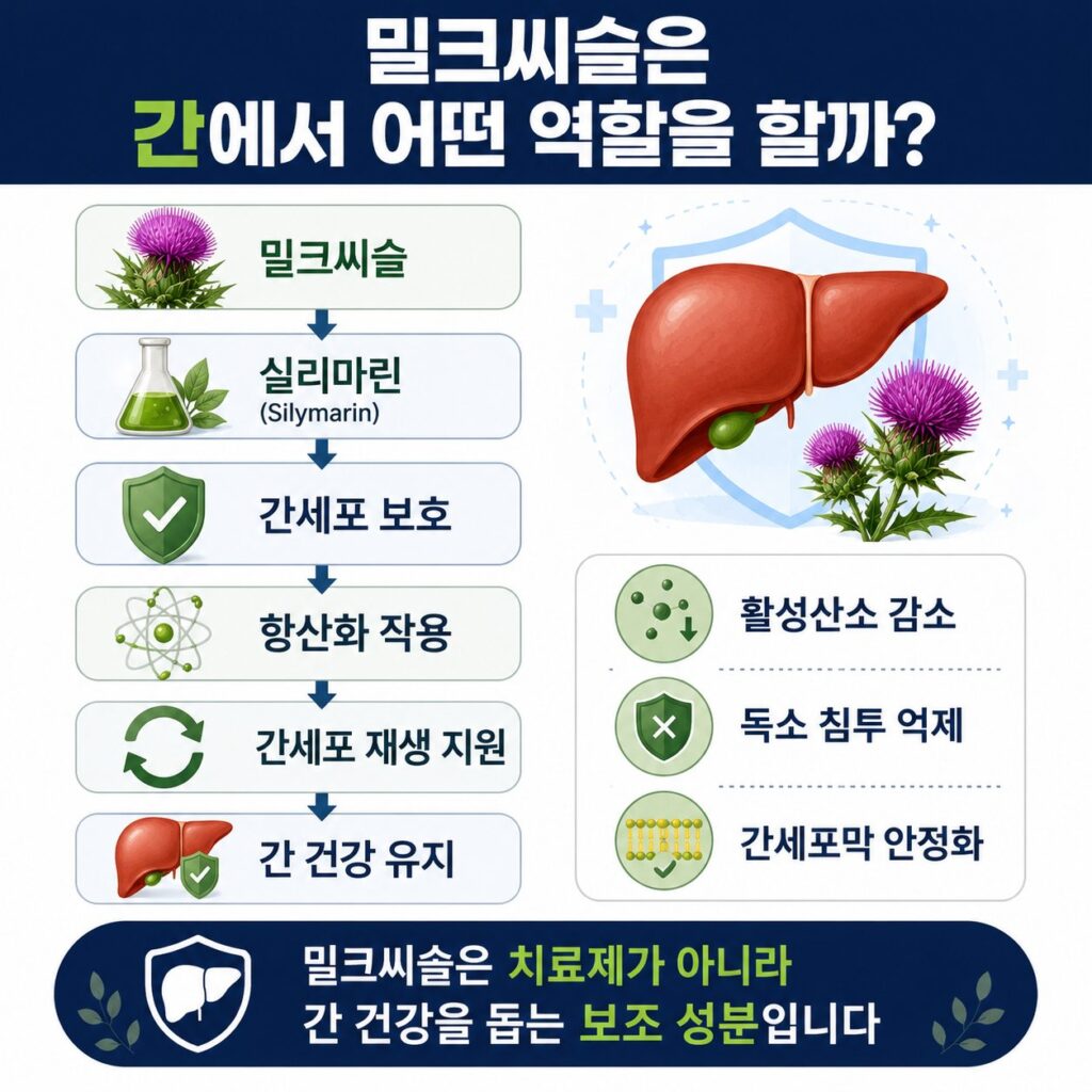 밀크씨슬이 간에서 하는 역할