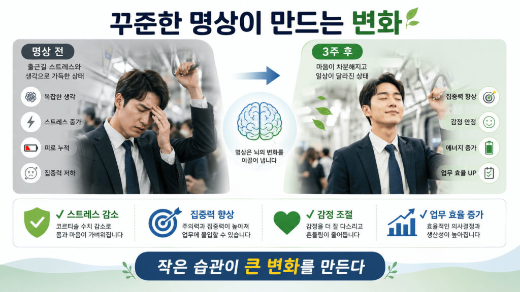 꾸준한 명상이 만드는 변화