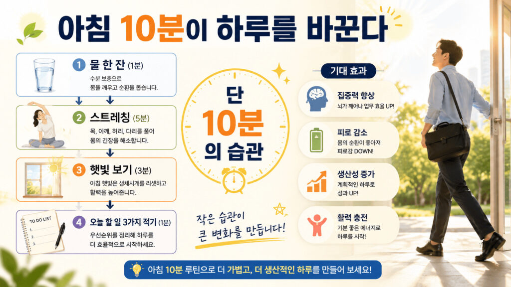 아침 10분 하루를 바꾸는 습관