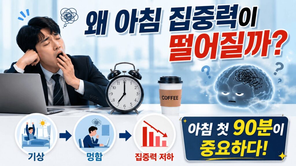 왜 아침에 집중력이 떨어질까