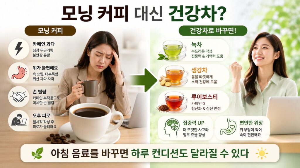 모닝 커피 대신 건강차