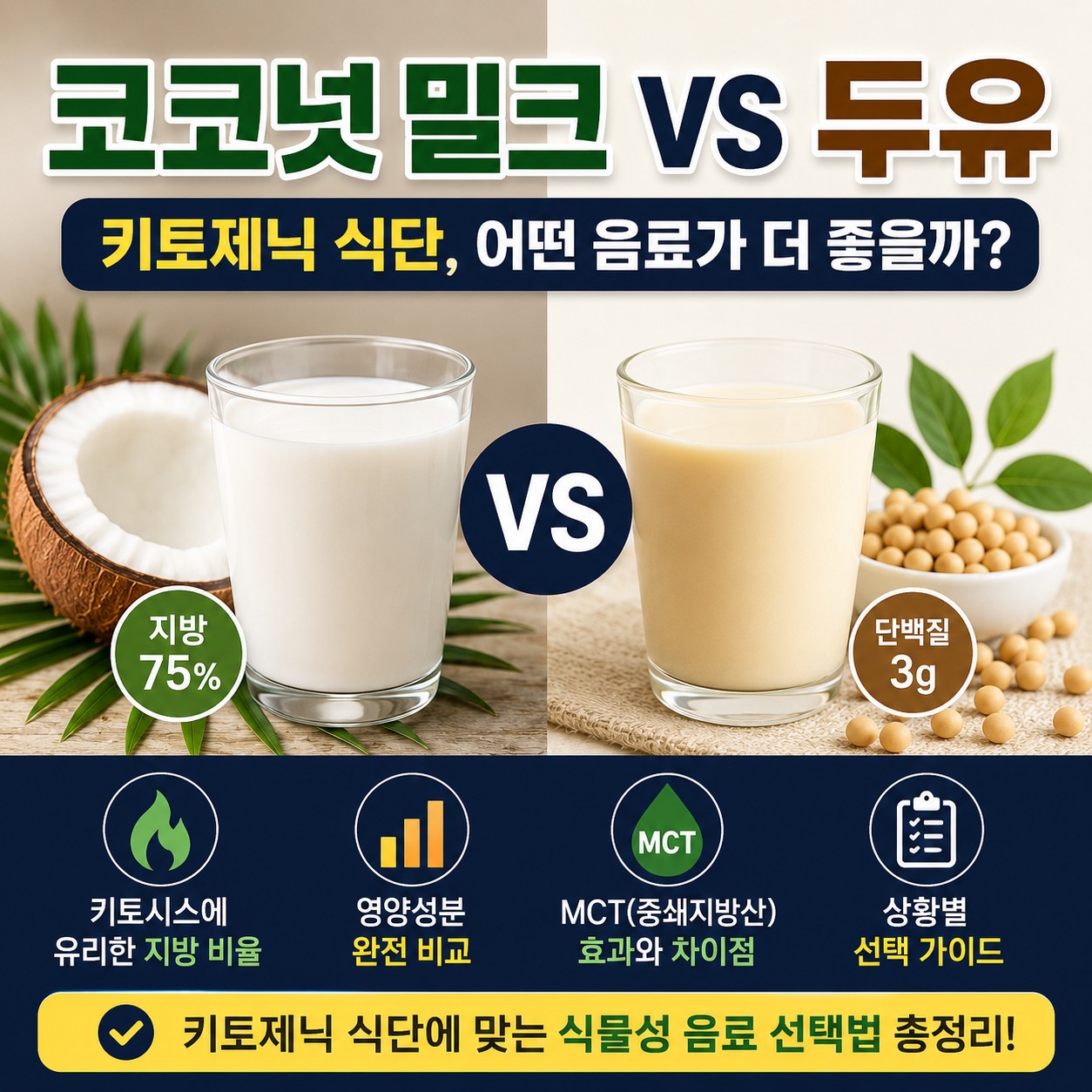 코코넛밀크와 두유