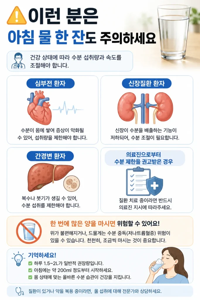 이런 분은 아침 물 한 잔도 주의하세요